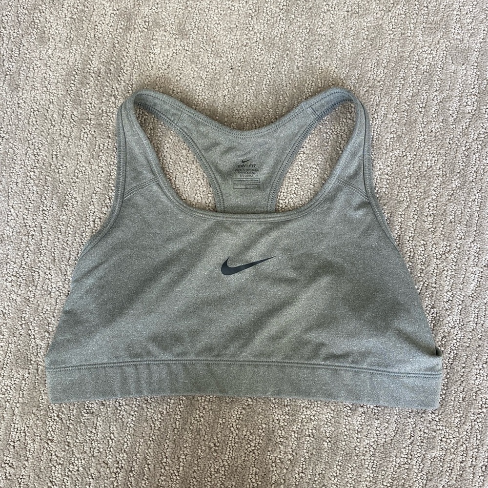 Nike Dri Fit Gray Racerback Sports Bra